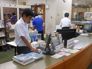 市内中学生が職場体験に来ました